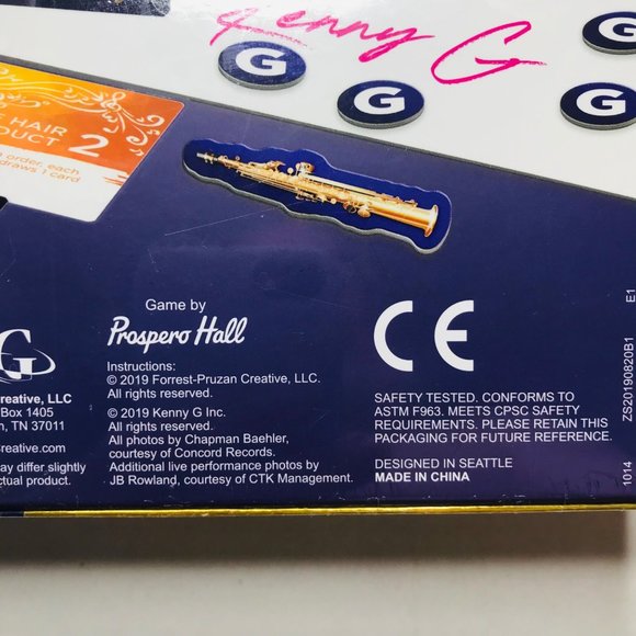 Kenny G Keepin' It Saxy Power Of Jazz Board Game 2019 New In Package - Picture 7 of 7